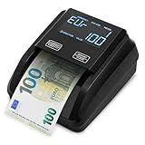 ZENACASA Geldscheinprüfer und Geldzählmaschine 2in1 mit Touchscreen- Einzeln einlegen - Banknotenprüfer Falschgelderkennung mit UV/MG/IR für falsche Euro, Pfund, Dollarscheine - Mobiler Scanner