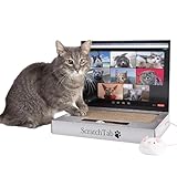 ScratchTab Katzen-Laptop zum Kratzen aus Pappe | Katzenspielzeug | mit Spielmaus | Interaktives Kratzspielzeug | Kratzbrett | Katzenbaum-Alternative | Katzen | Katze | hochwertig & langlebig