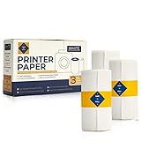 Papp'n'Roll® selbstklebendes Aufkleberpapier Thermopapier für Thermodrucker PeriPage A6/Paperang P1 P1/Poooli Drucker Papier für Mini Drucker 57*30mm