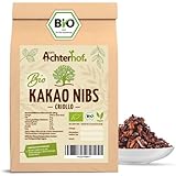 Kakaonibs Bio 1kg | aus der Criollo Kakao-Bohne | ohne Süßungsmittel | für Schokomuffins, Schokoglasuren, eine heiße Schokolade & als Zugabe in Porridges, Müslis & Co | vom Achterhof