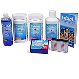 Cristal Poolpflege-Set Sauerstoff 4,1 kg - Wasserpflege Starter Set für die chlorfrei Pool Pflege