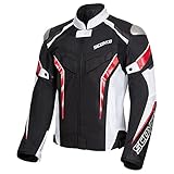 Scoyco Mesh Motorradjacke Motorrad Biker Reiten Verschleißfeste Jacke Atmungsaktive Schutzausrüstung für Herren 4 Jahreszeiten