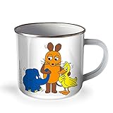 Trötsch Die Maus Emaille Becher Tasse Maus und Freunde