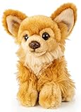 Uni-Toys - Chihuahua braun, sitzend - 18 cm (Länge) - Plüsch-Hund - Plüschtier, Kuscheltier