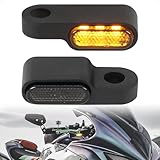 evermotor 3 LED Universal 12V 2 Stück E24 Mini Motorrad LED Blinker Aluminiumlegierung im Feinguss IP67 Wasserdicht E geprüft