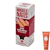 Miracle Nails Super Nagelhärter 1x 8 ml I Nagelstärker I Nagelverstärker I Nagellack I Nagelbruch I brüchige, gespaltene Nägel I mit Diamantpulver I Spar-Set plus Pharma Perle give-away