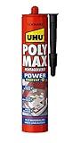 UHU POLY MAX Montagekleber POWER Kartusche, Schwarzer Montageklebstoff und Dichtmittel mit hoher Endfestigkeit, 425 g