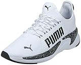 PUMA Herren Softride Premier Slip On Splatter Laufschuh, White Black, 43 EU