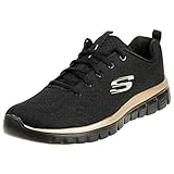 Skechers Damen Graceful Get Connected Sneaker,Schwarz, 42 EU