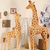 QhBdjx Riesen Giraffe Plüschtier süße Plüsch Tier Puppe weiches Tier Hirsch Puppe hochwertiges Geburtstagsgeschenk Kinderspielzeug 50cm 1