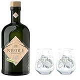 Needle Blackforest Distilled Dry Gin 40% Vol. 0,5 Liter incl. 2 Gläser by Schnapsbaron®