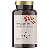 Kurkraft® Original Bio Ashwagandha (240 Kapseln mit je 660mg) - hochdosiert mit 1980mg je Tagesdosis - Echte indische Schlafbeere - vegan, laborgeprüft, deutsche Produktion