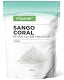 Sango Meereskoralle - 320 g Pulver - Natürliche Quelle für Kalzium (20%) & Magnesium (10%) im körpereigenen Verhältnis von 2:1 - Ohne Zusatzstoffe