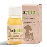 BIO Colostrum Fluid TIER I Zusatznahrung für Tiere I 100% Erstmilch flüssig I hochkonzentriert I Deutsches BIO-Siegel I 1 x 60ml