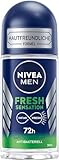 NIVEA MEN Deo für 72h Schutz gegen Schweiß und Geruch, Anti-Transpirant Formel mit antibakterieller Wirkung, Deodorant mit verführerischem Duft, Fresh Sensation Deo Roll-On (50 ml)