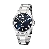 Regent Herren Analog Quarz Uhr mit Edelstahl Armband 11150619