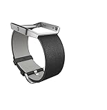 Fitbit Blaze Leather Accessory Band, schwarz, Large