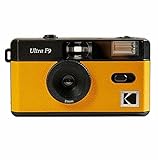 KODAK 490172 Ultra F9 35 mm Filmkamera, Retro-Stil, fokusfrei, wiederverwendbar, eingebauter Blitz, einfach zu bedienen (Kodak Yellow)