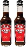 Heinz Worcester Sauce – Asiatische Sauce in der Glasflasche – 1 x 150 ml | 150 ml (2er Pack)