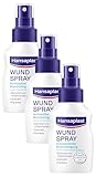 Hansaplast Wundspray (50 ml), zur antiseptischen Wundreinigung durch mechanische Spülung, Spray schützt vor Wundinfektionen, farblos und besonders hautfreundlich (Packung mit 3)