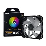 TUF Gaming TF120 ARGB-Gehäuselüfter - Single Pack (1 Stück, Aura Sync, leiser adressierbarer ARGB Lüfter, PWM Steuerung)