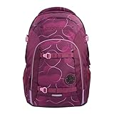 coocazoo Schulrucksack Joker „Berry Bubbles“, rosa-pink, ergonomischer & anpassbarer Tornister, höhen- & größenverstellbar, mit Brustgurt & Hüftgurt, ab der 3. Klasse