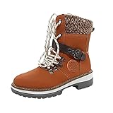 Stiefel für Damen, Schneestiefel, Outdoor, hält warm, Winter, Reißverschluss, kurze Stiefel, warme Stiefel, breite Schneestiefel für Damen, braun, 40 EU