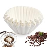 100 Stück Weiße Korbfilter Kaffeefilter,60/110 mm Korbfiltertüten,Korbfilterpapier Kaffeefilter Papier,Coffee Filter Paper,Einweg-Kaffeefilterpapier,Kaffeemaschine Papierfilter für Zuhause,Café,Büro