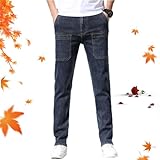 HESYSUAN Stretch-Herren-Jeans mit mehreren Taschen, schmale Passform, Cargo-Denim-Hose, leger, dehnbar, Arbeitshose, Jogger, Jeans für Herren