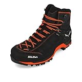 Salewa MS Mountain Trainer Mid Gore-TEX Herren Trekking- & Wanderstiefel, Grau (Asphalt/Fluo Orange), 44 EU