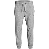 JACK&JONES Pants Studio Mens Light Grey Melange Track Pants