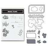 Weihnachten Metall Stanzschablonen mit Transparente Stempel Set Weihnachtskarte Schablone Scrapbooking Prägung Kartenherstellung DIY Karte Weihnachtsdeko Grußkarte Deko (K)