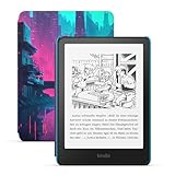 Der neue Amazon Kindle Paperwhite Kids (16 GB) – Größeres, blendfreies 7-Zoll-Display – Mit Kindle lesen Kinder durchschnittlich mehr als mehr als 45 Minuten – Cyber-Skyline-Design