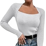 Generisch Thermo Oberteil für Damen Winter Slim long sleeve knitted bottoming Gerippte Tshirts sweater Thermounterwäsche Tshirts Unterhemd Langarm Thermounterwäsche Winter Warme Top