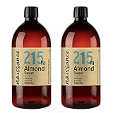 Naissance Natürliches Süßes Mandelöl (Nr. 215) 2 x 1 Liter – Vegan, Gentechnikfrei – Ideal zur Haar– und Körperpflege, für Aromatherapie und als Basisöl für Massageöle