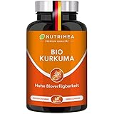 KURKUMA BIO Kapseln Hochdosiert mit 95% Extrakt | 1 Kapsel/Tag - 3 MONATSVORRAT | Curcuma 100% VEGAN mit Piperin (schwarzer Pfeffer) | Höchste Bioverfügbarkeit & Curcumin Gehalt