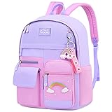 Kaxich Kinderrucksack Mädchen Schulrucksack für Grundschule Kinder Schultasche Nylon Rucksack Leicht Lässig Reisetasche