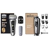 Braun Series 9 Pro+ Rasierer Herren, Elektrorasierer mit 5 Pro Rasierelementen & Reinigungsstation,PowerCase, Made in Germany, 9577cc + Braun Barttrimmer, Bartschneider Profi, 40 Einstellungen, BT9440