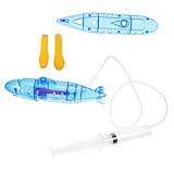 JOINPAYA 1stk U-Boot-auftriebsdemonstrationsausrüstung Rennschiff Unterwasserspielzeug Für Kinder Mini-rc-u-Boot Werkzeug Für Physikalische Experimentiergeräte DIY Mini-u-Boot Blue Plastik