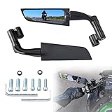 Xintre Racing Motorrad Spiegel Universal 10 mm und 8 mm Stealth Wind Seitenspiegel Kompatibel mit Honda Yamaha Kawasaki Z400 Z650 Z900 Suzuki Duke 1290 Super Duke R Evo ABS 390 Street Bike