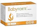 BabyFORTE Omega-3 aus Algenöl, DHA & EPA, vegan 60 Kapseln, Kombinierbar zu Kinderwunsch Vitaminen