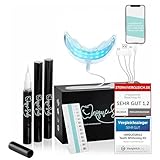 Hochwertiges Teeth whitening kit von UniqueSmile - Testsieger 2023 - All in One Bundle für Zahnaufhellung & weiße Zähne|Zahn Bleaching Set (Basic-Set)