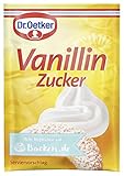 Dr. Oetker Vanillinzucker, 10 x 8 g, Zucker verfeinert mit Vanillin, zum Backen und Süßen von Kuchen, Desserts & Shakes, vegan