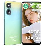 OUKITEL C58 Smartphone Ohne Vertrag, 16GB+128GB/1TB Erweiterbar, Android 14 Günstig Handy, 5150mAh, 6.67' HD+ Display, 13MP+5MP, 4G Dual SIM 3 Steckplatz Smartphone, 5G-Wi-Fi, NFC, OTG, GPS, Face ID