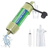 Wasserfilter Outdoor,5000L Mini Wasserfilter für Outdoor Camping,Wasserfilter Camping Wandern Reise Notfall Bereitschaft Outdoor-Lebensrettende Wasserfilter