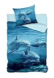 BrandMac Delphin Bettwäsche Set Delfin 2tlg. 135x200 cm 100% Baumwolle