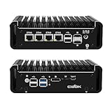 CWWK N150 Mini PC Fanless, Firewall Appliance Mini Computer mit 4 x 2.5GbE i226-V LAN, F3 OPNsense Micro PC DDR5 32GB RAM 2TB NVMe SSD, TF, 2 x HD+DP+USB-C 4K Display, AES-NI