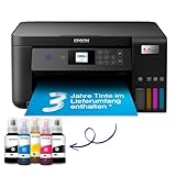 Epson EcoTank ET-2850 A4-Multifunktions-Wi-Fi-Tintentankdrucker, mit einem im Lieferumfang enthaltenen Vorrat an Tinten bis zu 3 Jahren