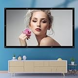 OPOLDBDMAC 150 Zoll Projektionsleinwand Outdoor，Faltbarer Wandmontage Leinwand Beamer 16: 9 HD Hochauflösende Helle Professional Projektionsleinwand(84-inch 16:9)