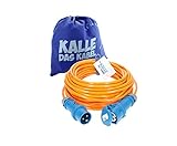 KALLE DAS KABEL CEE Verlängerung Kalle Blue Signal 2,5mm² Industrie BAU Boot Womo Camping Vollpur-Premium-Leitung 25 Meter